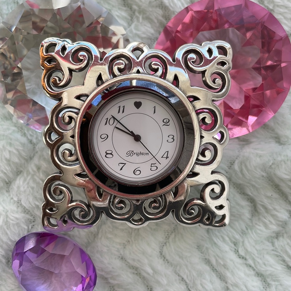 Brighton Geneva Desk Clock NWOT